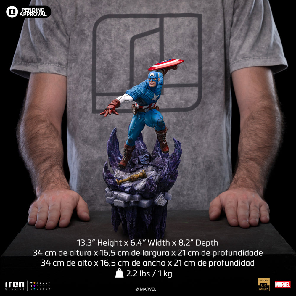MARVEL - Captain America - Statue Art Scale Deluxe 1/10 34cm
