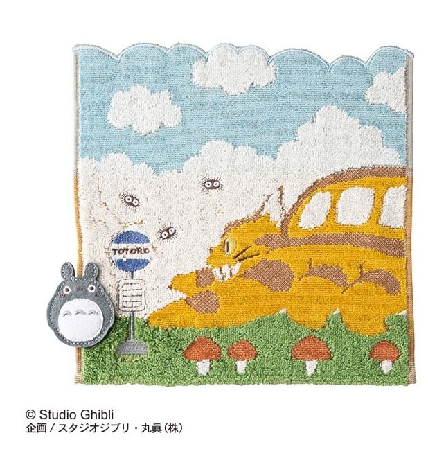 MY NEIGHBOR TOTORO - Catbus on ti's way - Mini Towel 25x25cm