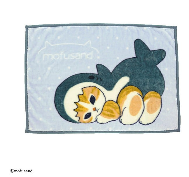 MOFUSAND - Kitten-Nyan Shark - Plaid 70x100cm