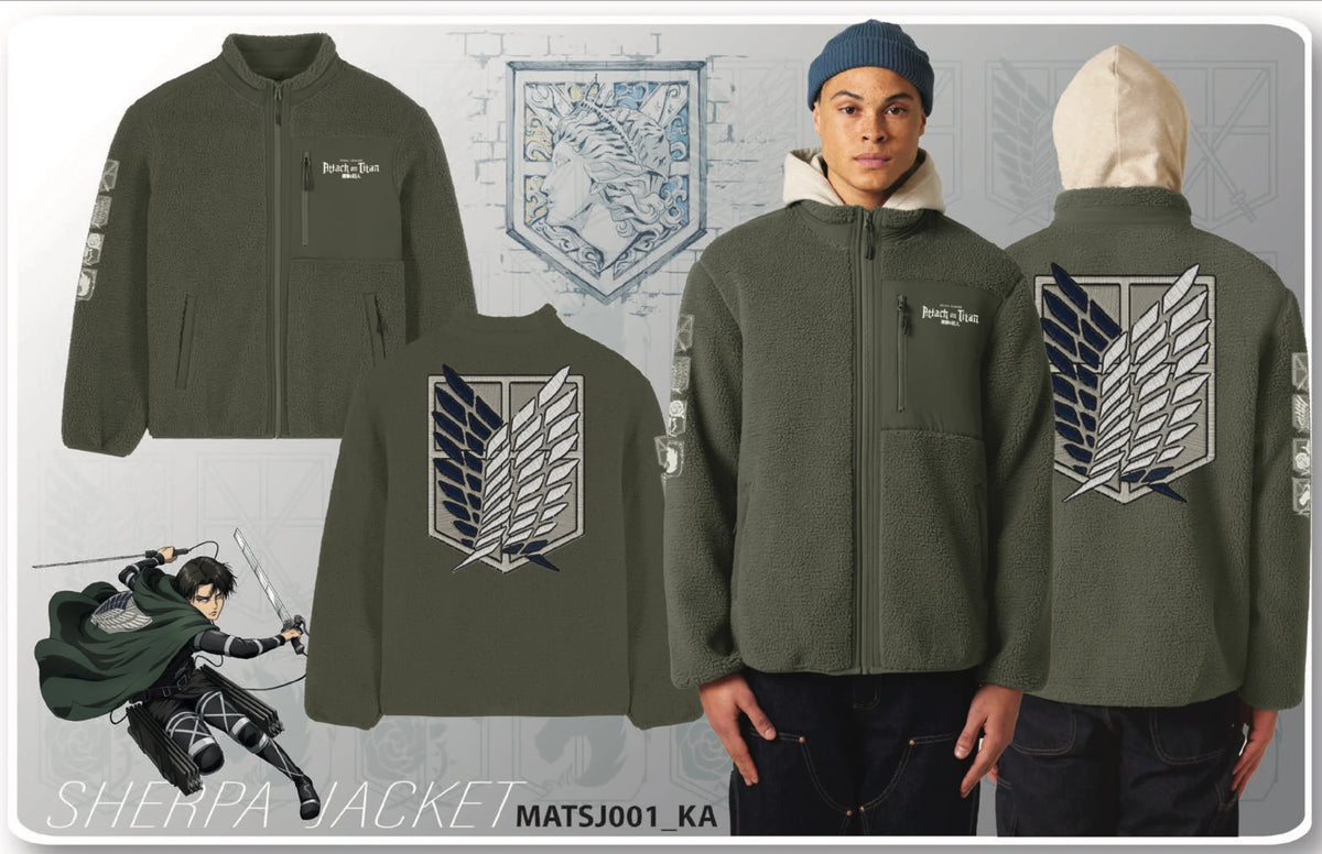ATTACK ON TITAN - Survey Corps - Sherpa Jacket (XL)