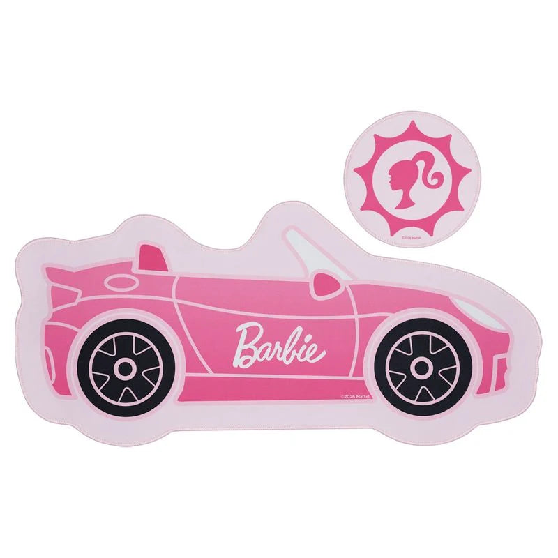 BARBIE - Car - XL Desktop Mat + 1 Coaster