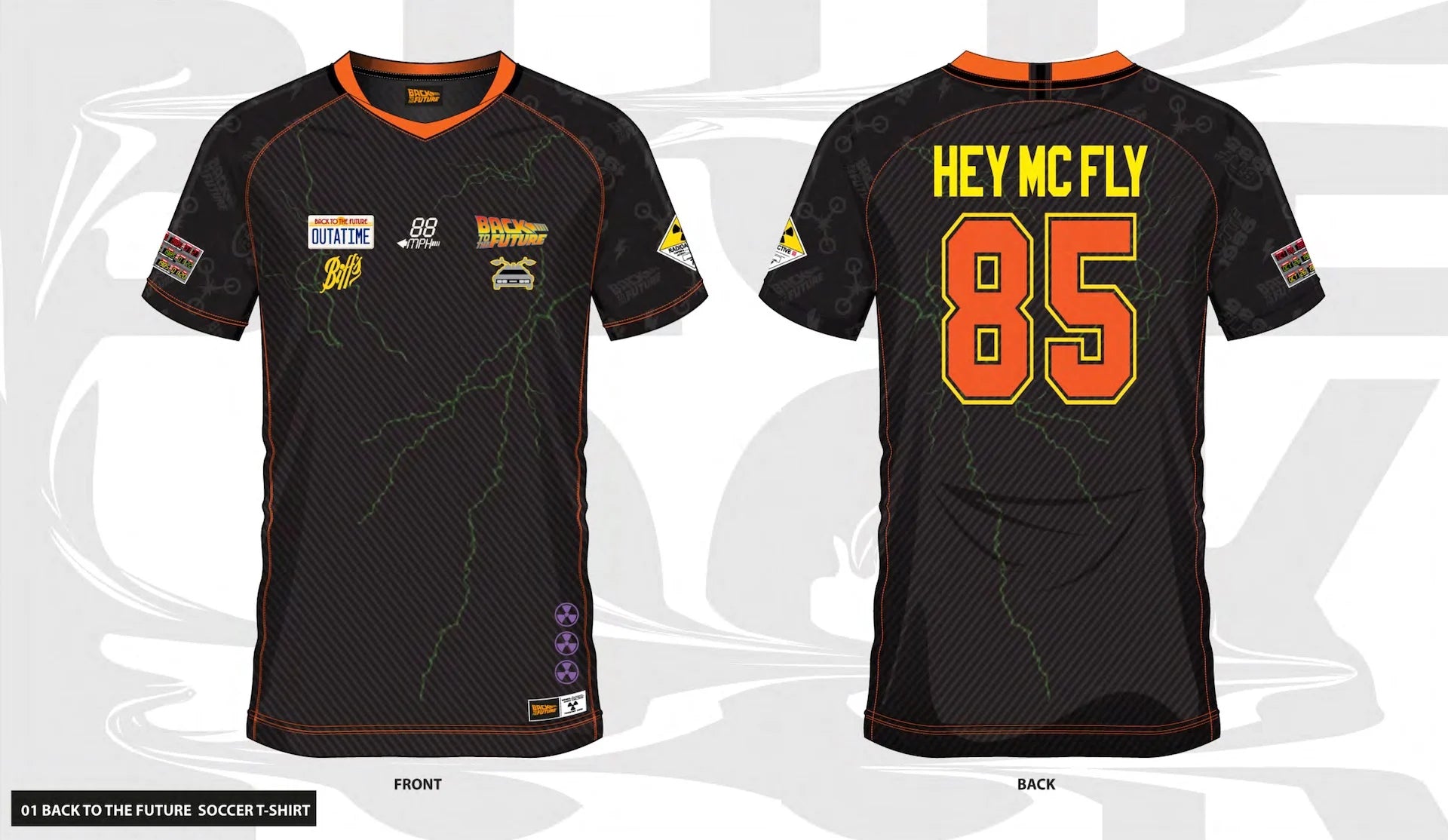 BACK TO THE FUTURE - Hey McFly 85 - Soccer Jersey Men (L)