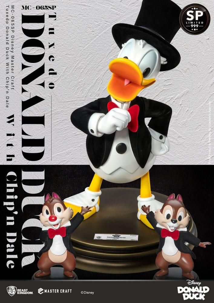 DISNEY 100 - Donald Duck with Chip'n & Dale - Statue Master Craft 40cm