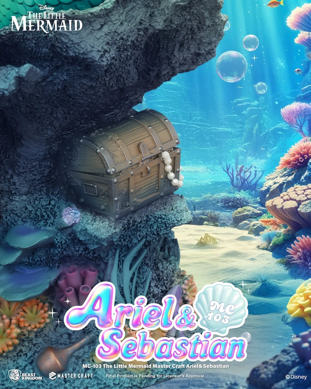 THE LITTLE MERMAID - Ariel & Sebastian - Statue Master Craft 42.8cm