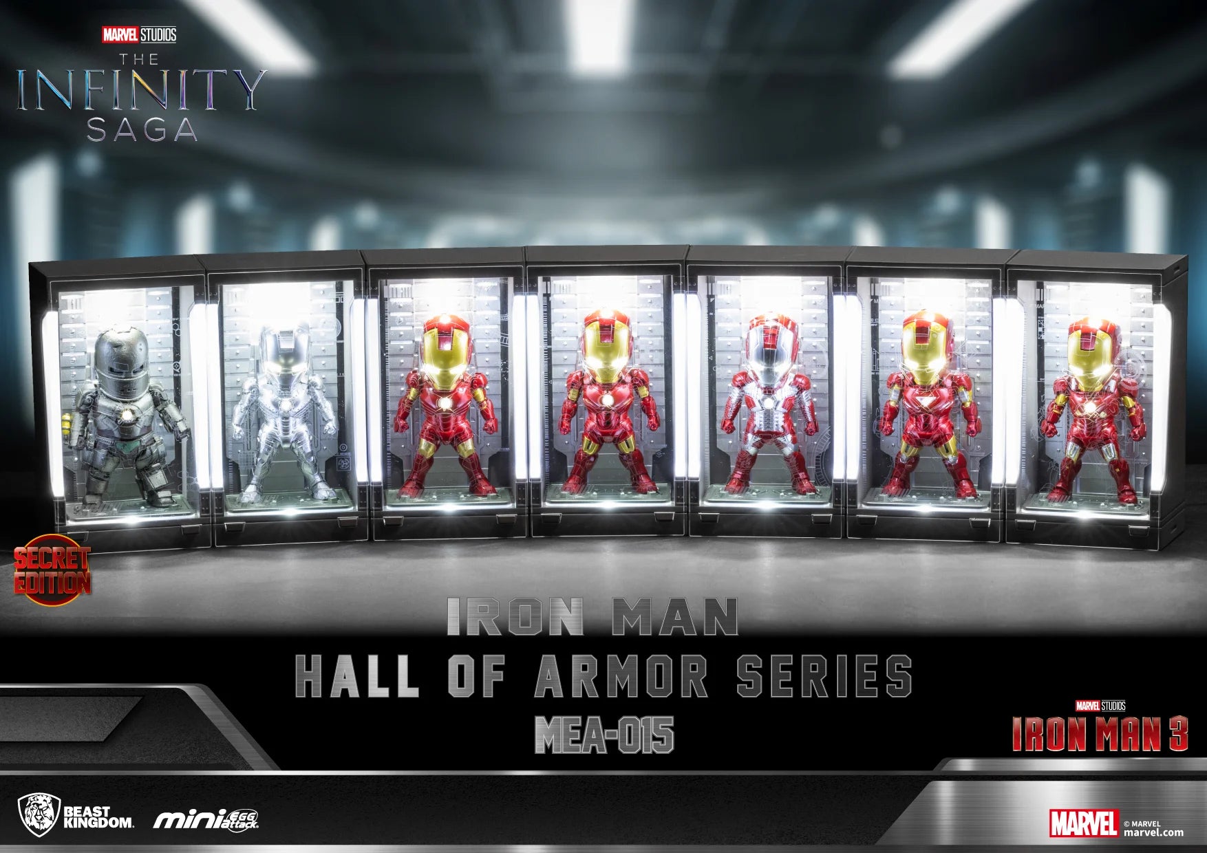 IRON MAN - Hall of Armor Series - 6 Figure set 8cm