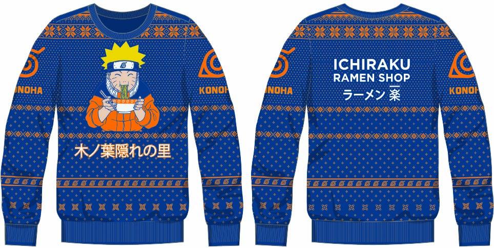 NARUTO - Ichiraku Ramen Shop - Men Christmas Sweaters (S)