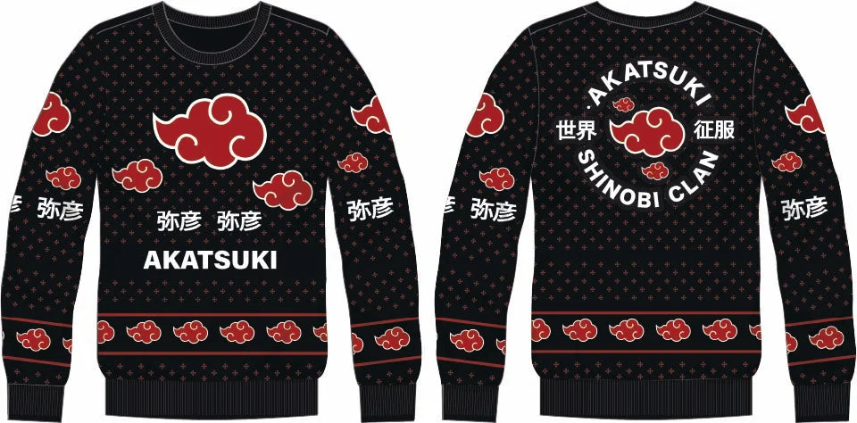 NARUTO - Akatsuki - Men Christmas Sweaters (S)