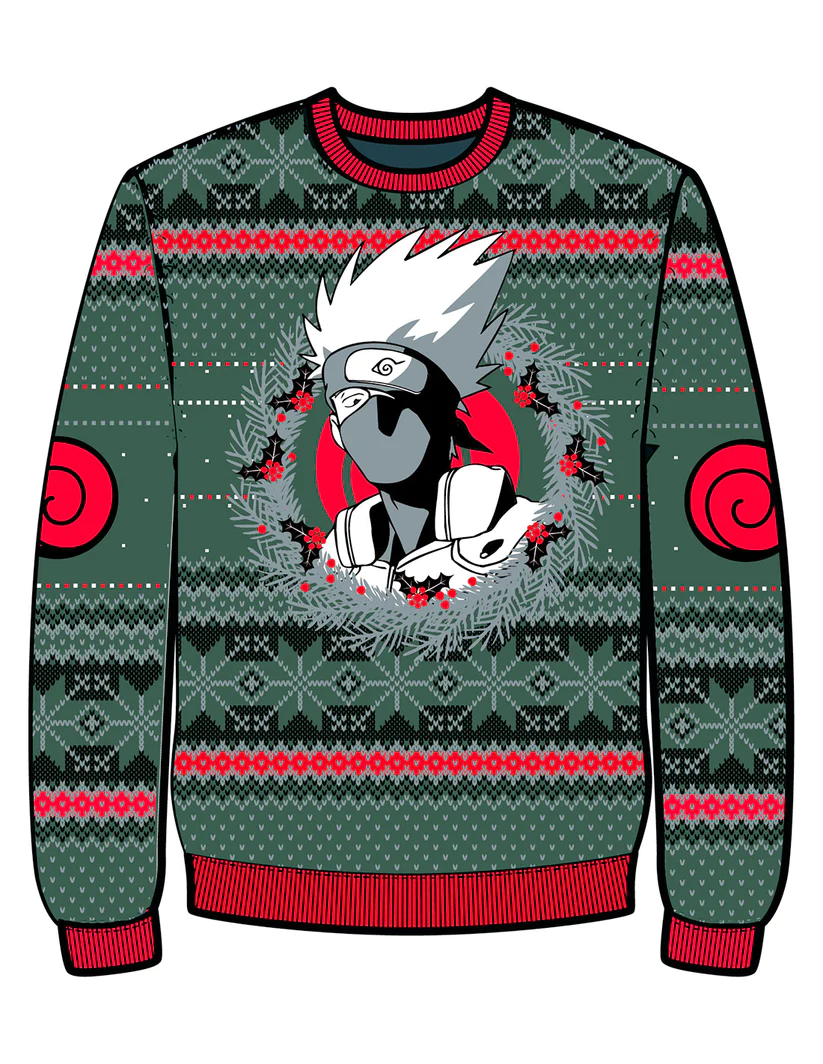 NARUTO - Kakashi - Men Christmas Sweaters (XL)