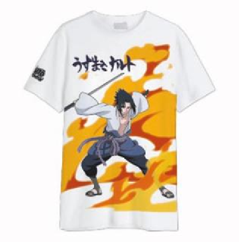 NARUTO SHIPPUDEN - Sasuke Uchiwa - Oversize T-Shirt Men (XXL)