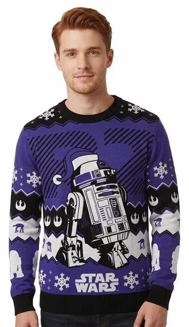 STAR WARS - R2-D2 - Men Christmas Sweaters (XXL)
