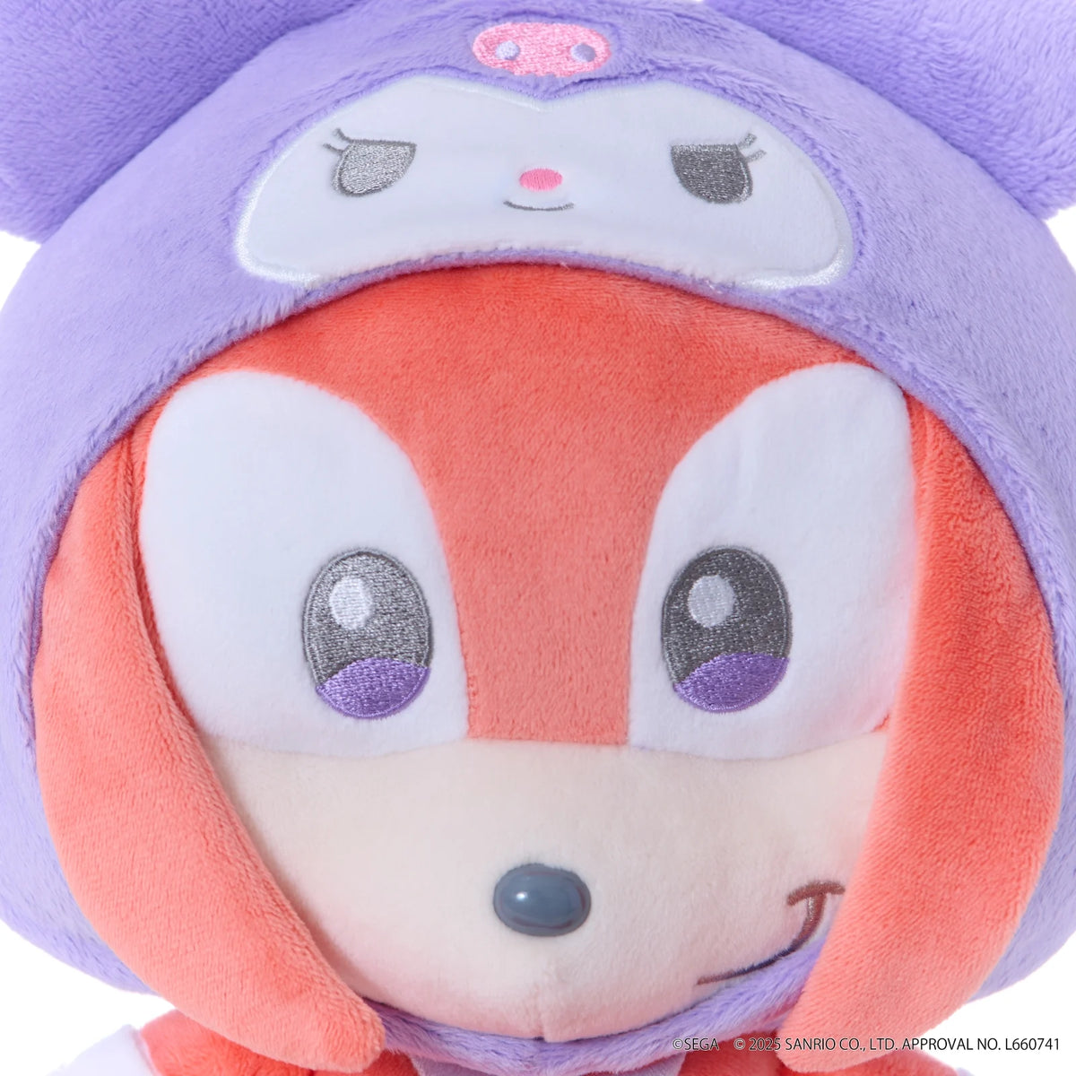 SONIC & FRIENDSX SANRIO - Knuckles X Kuromi - PlushToy (M) 24cm