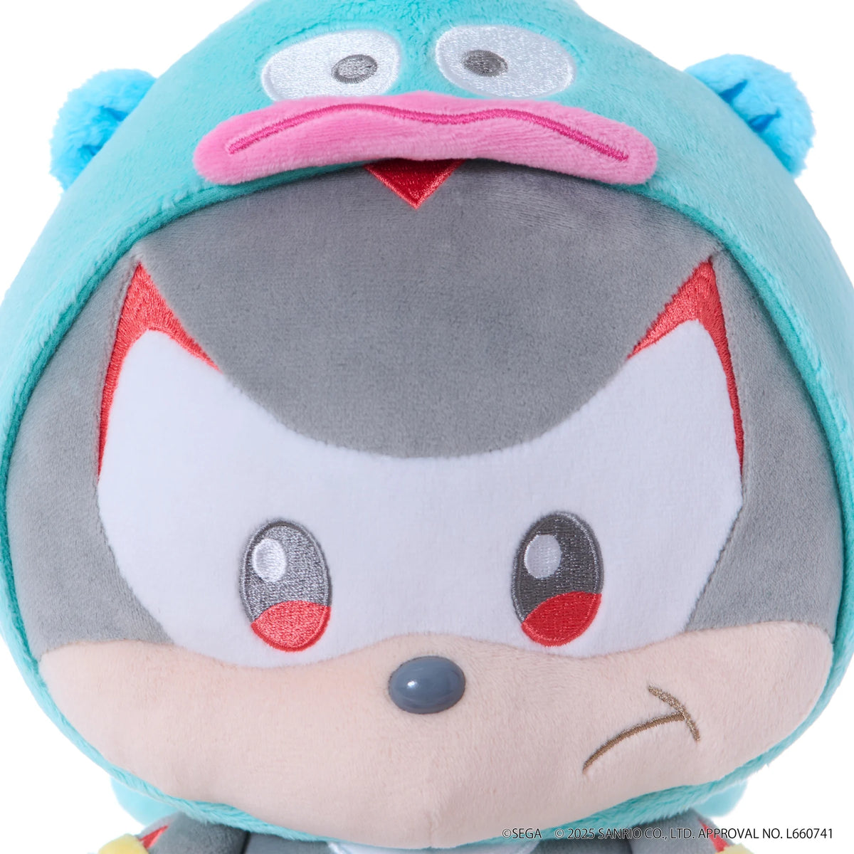 SONIC & FRIENDSX SANRIO - Shadow X Hangyodon - PlushToy (M) 24cm