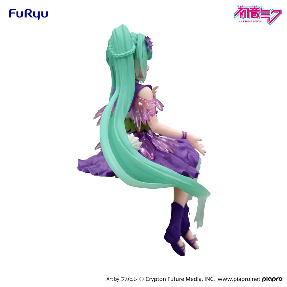 HATSUNE MIKU - Flower Fairy Cosmos Purple - Statue Noodle Stopper14cm