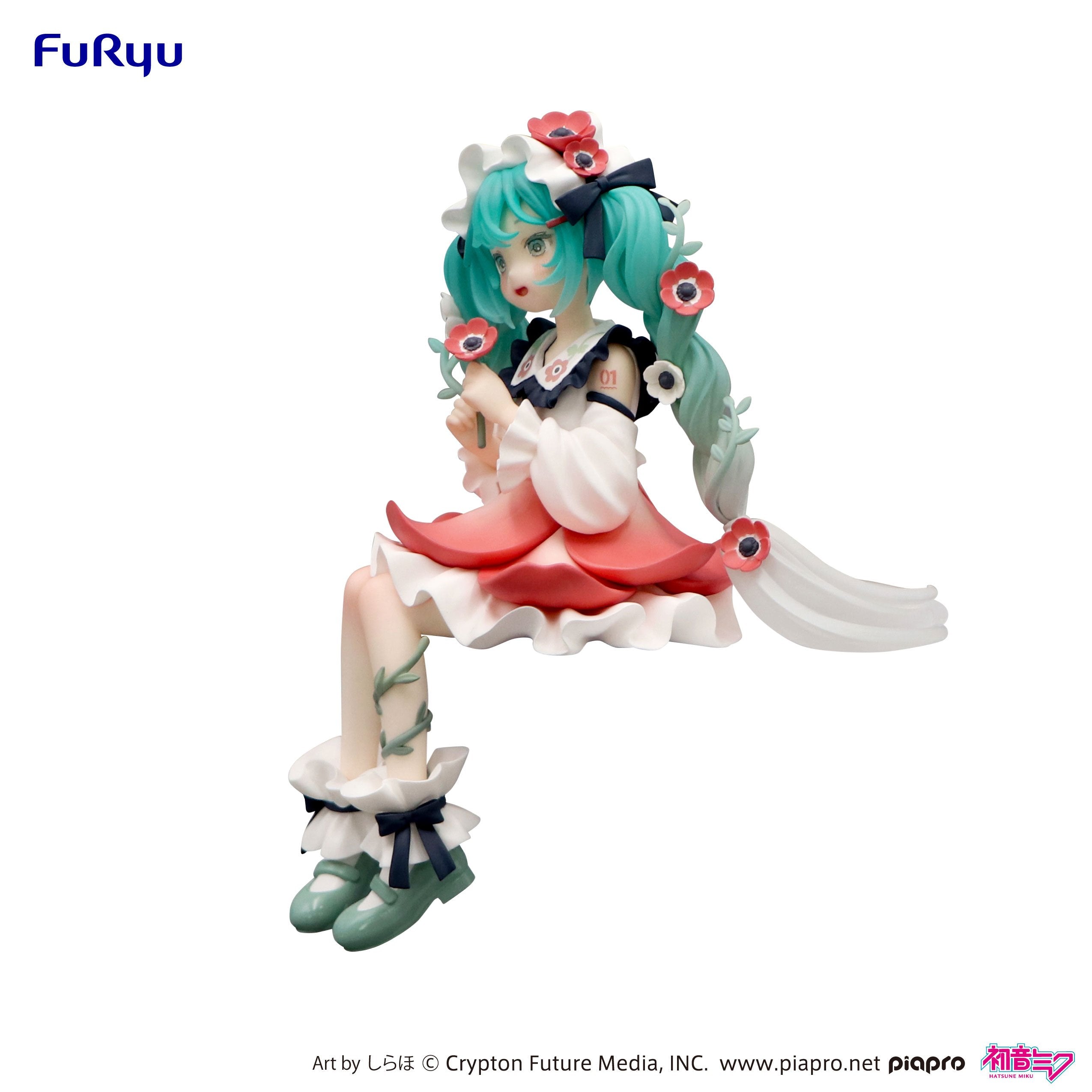 HATSUNE MIKU - Flower Fairy Anemone - Statue Noodle Stopper 14cm