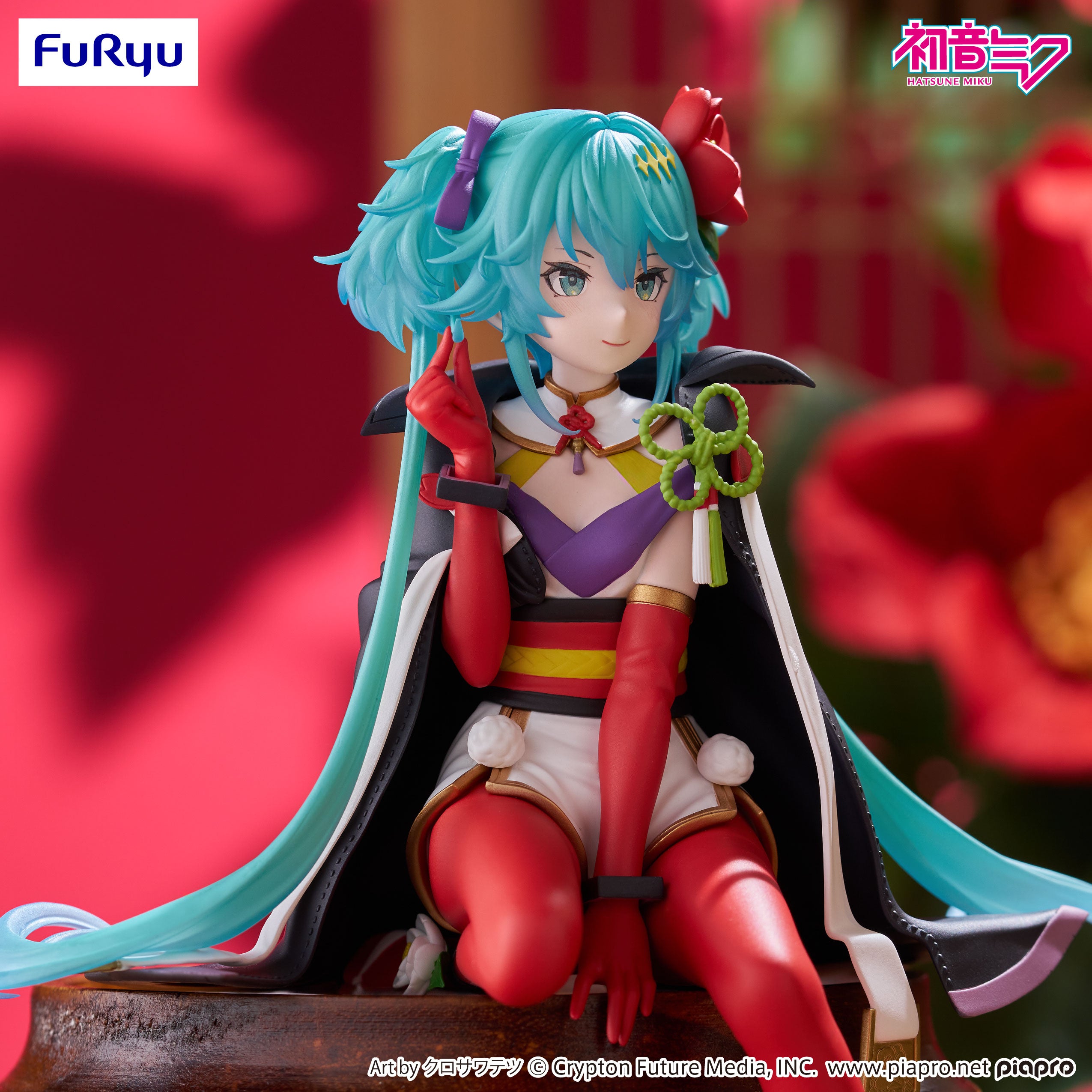 HATSUNE MIKU - Flower Fairy Camelia - Statue Noodle Stopper 15cm
