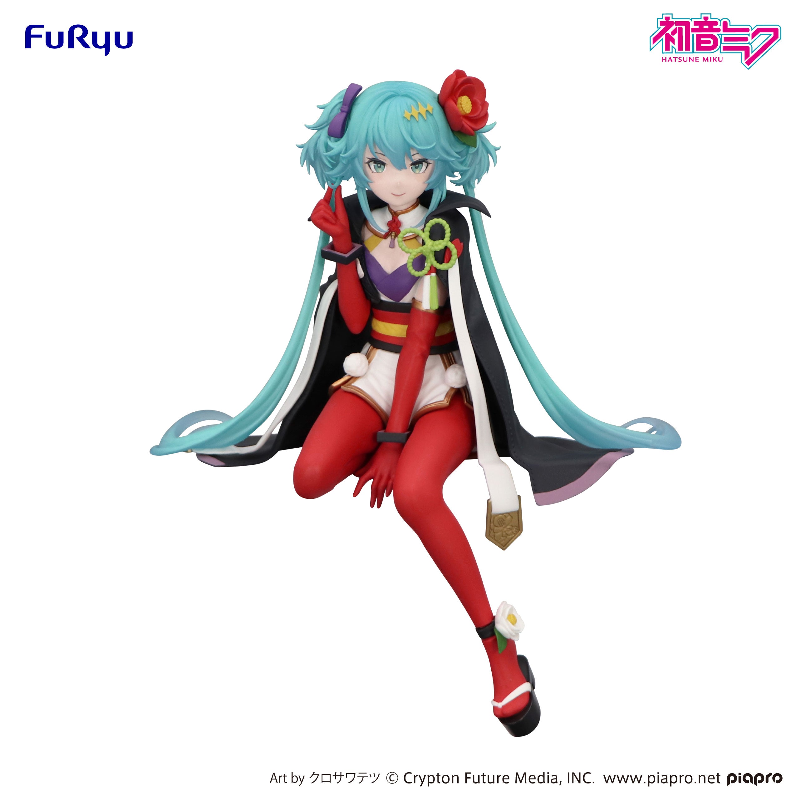 HATSUNE MIKU - Flower Fairy Camelia - Statue Noodle Stopper 15cm