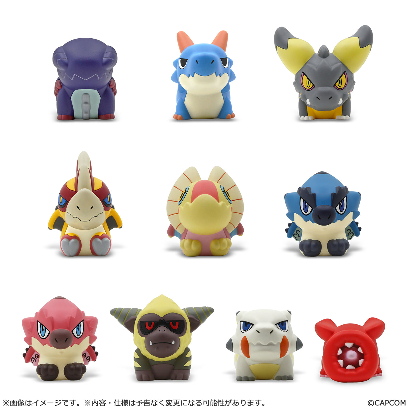 MONSTER HUNTER - Figure Builder Finger Puppet 3-5cm (10pc)