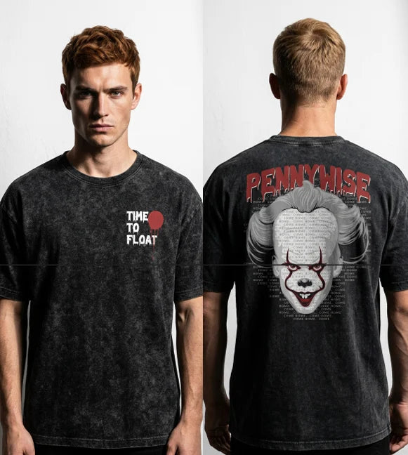 IT - Pennywise "Time to float" - Stonewash T-Shirt (XXL)