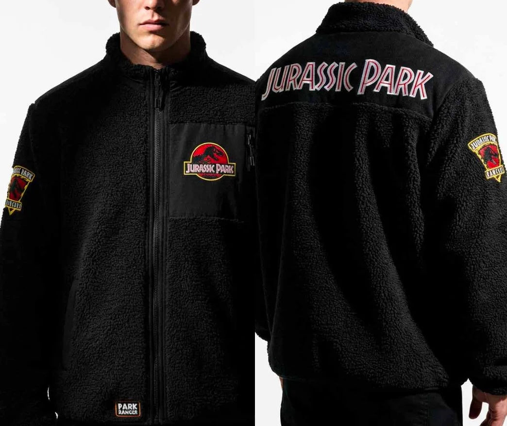 JURASSIC PARK - Logo - Sherpa Jacket (XL)