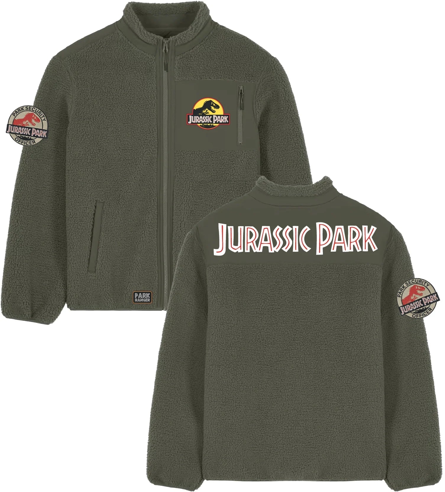 JURASSIC PARK - Logo - Sherpa Jacket (XXL)