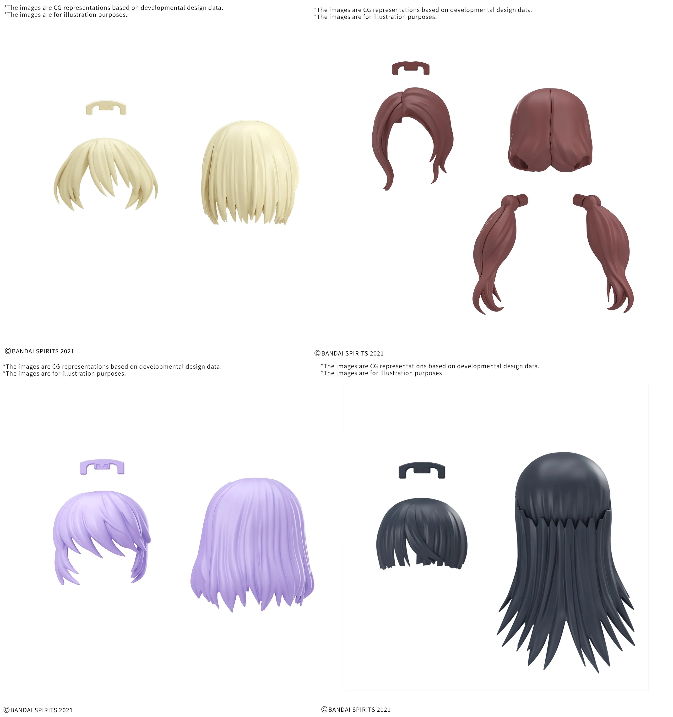 30MS - Option hair style parts vol.12 all 4 types
