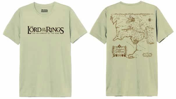 LORD OF THE RINGS - Gondor Map - T-Shirt Men (M)