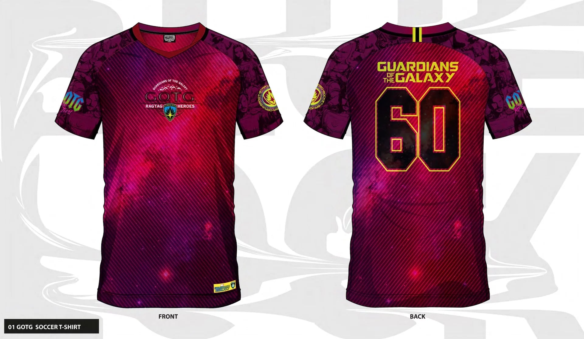 MARVEL - Guardians of the galaxy 60 - Soccer Jersey Men (L)