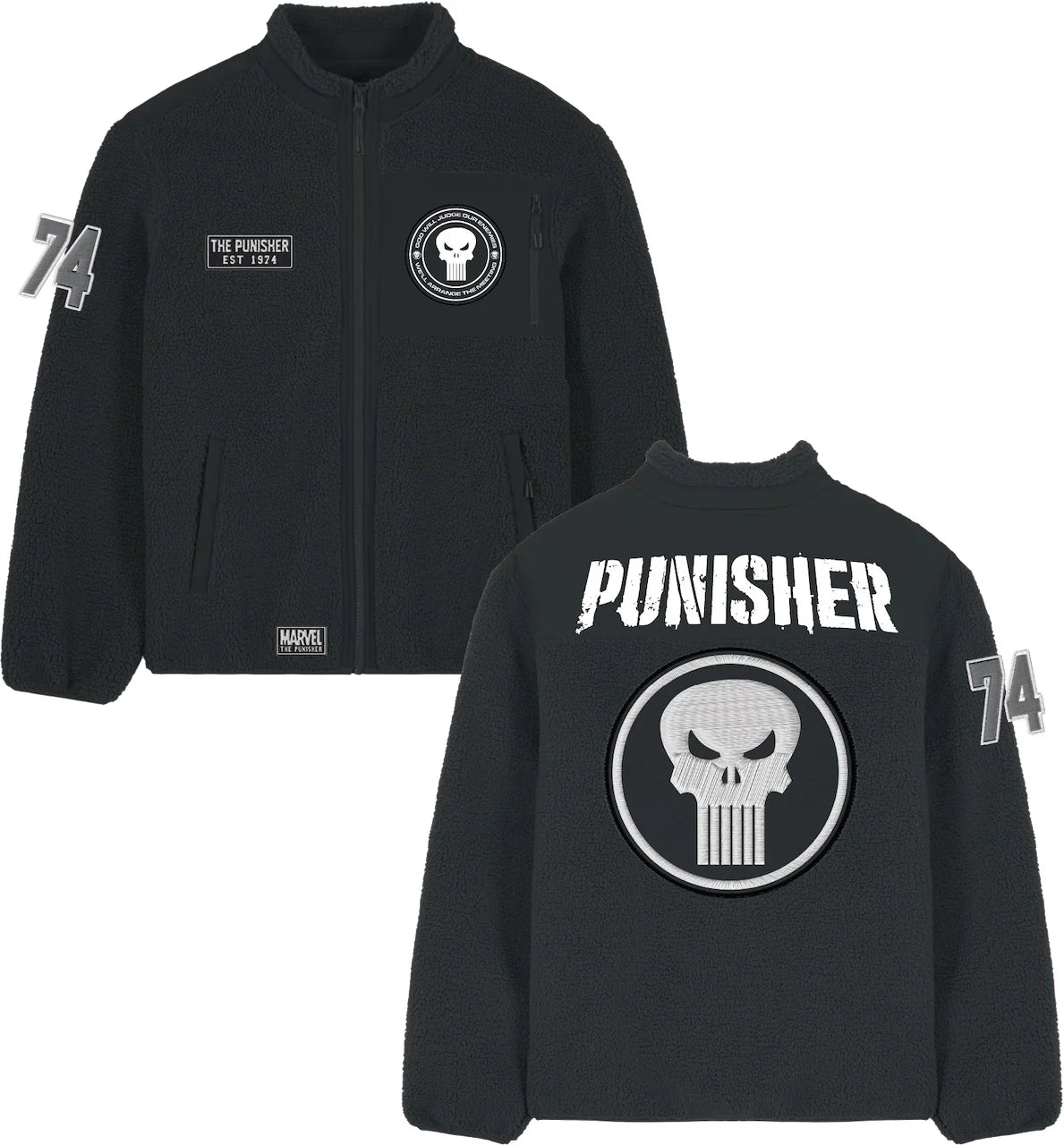 MARVEL - Punisher - Sherpa Jacket (S)