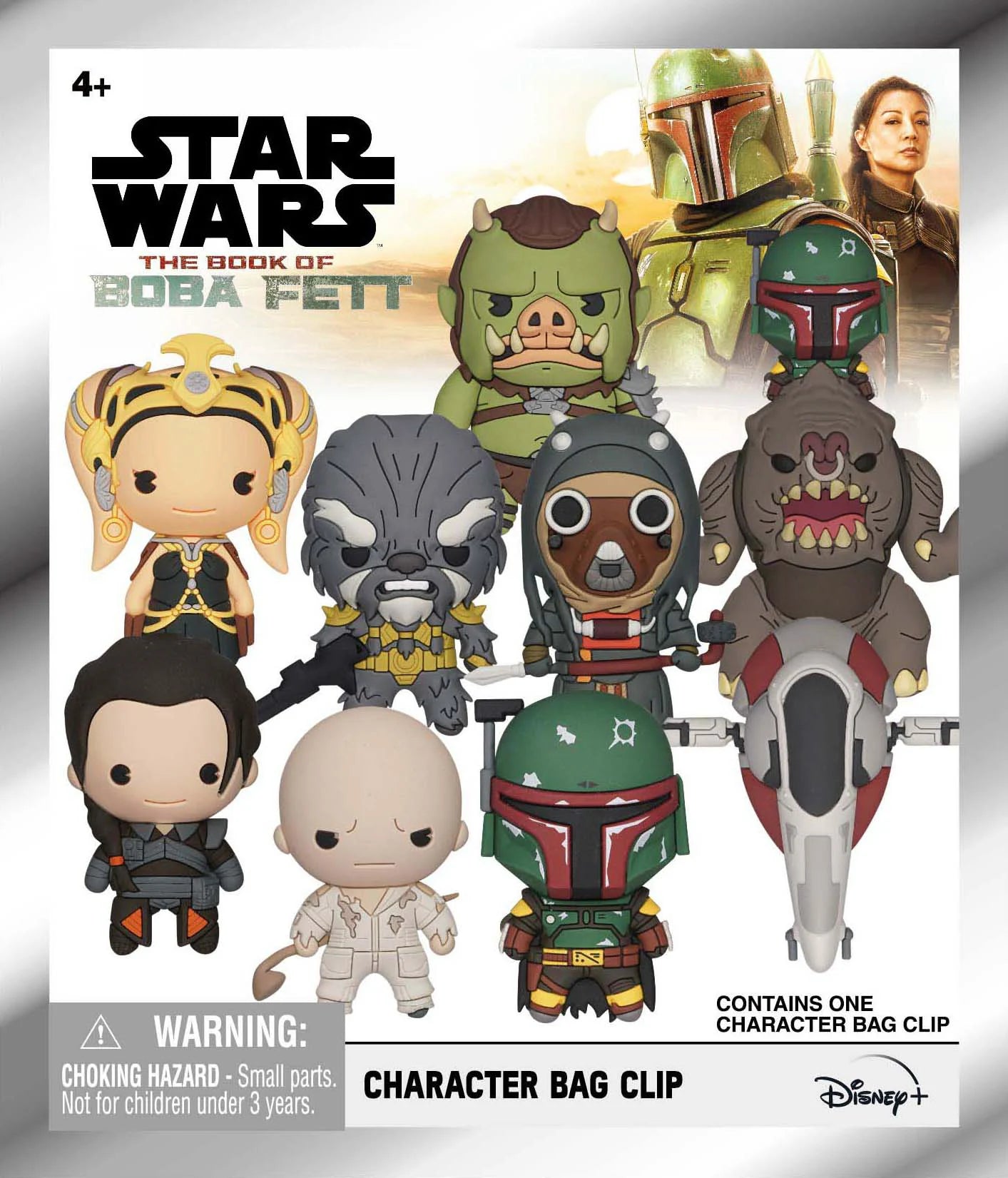 THE BOOK OF BOBA FETT - Series 1 - 3D Foam Bag Clip (Display 24 Pcs)