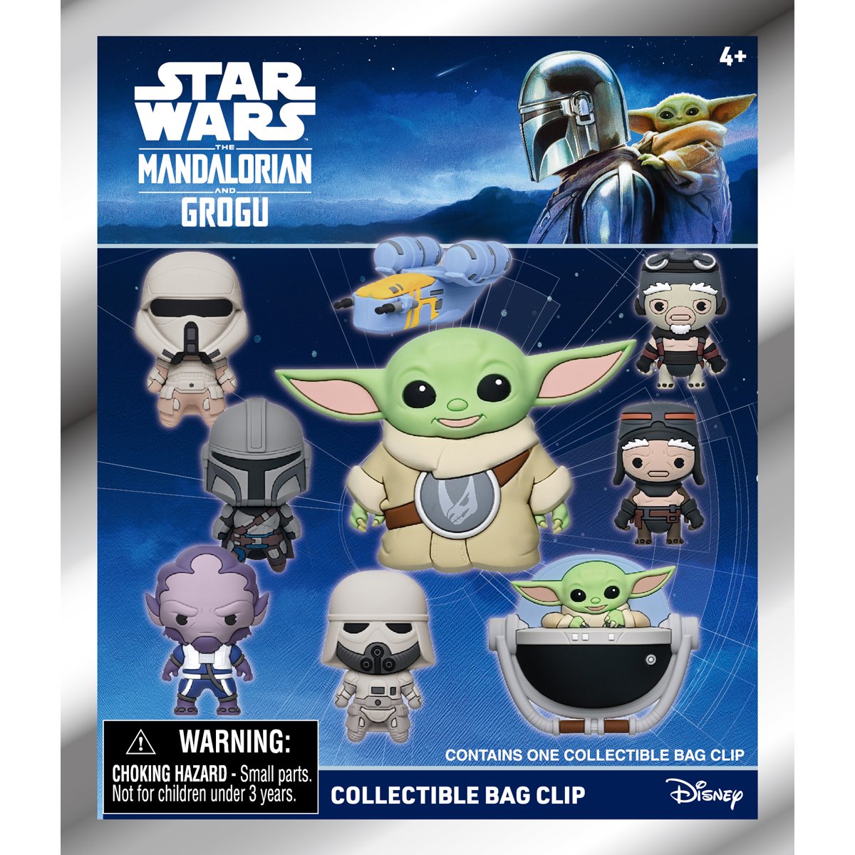 MANDALORIAN & GROGU - Series 1 - 3D Foam Bag Clip (Display 24 Pcs)