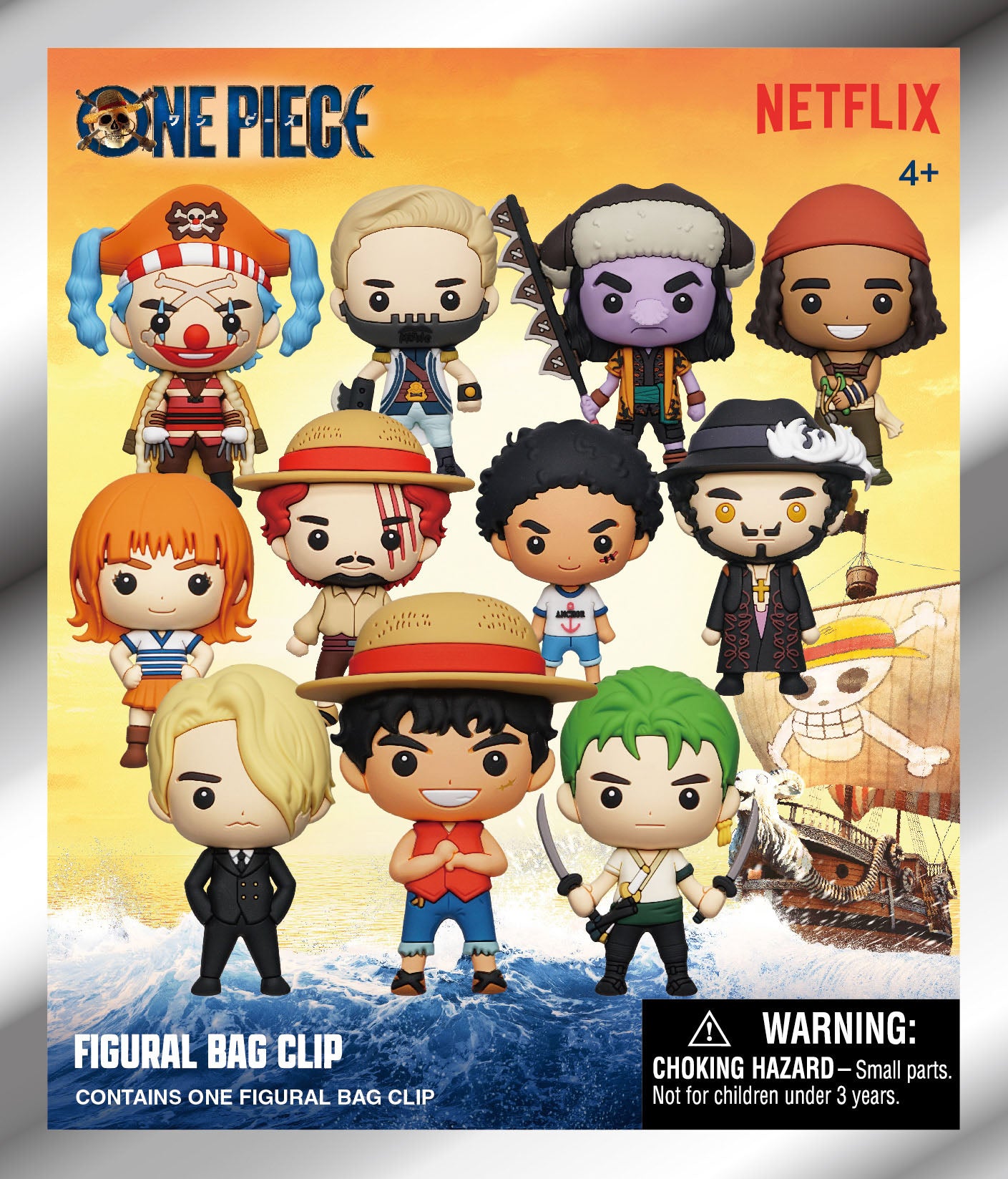 ONE PIECE - Series 1 - 3D Foam Bag Clip (Display 24 Pcs)