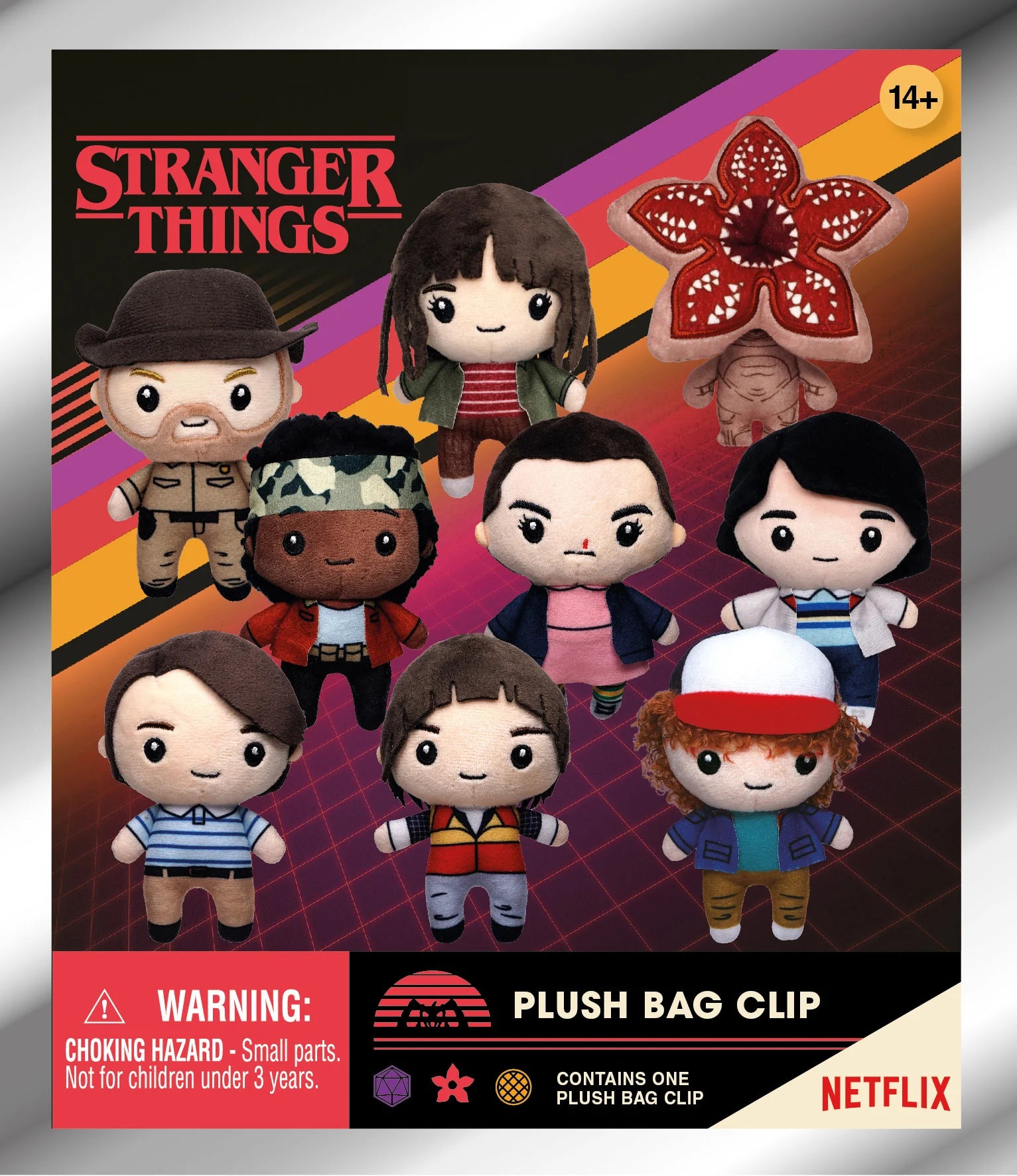 STRANGER THINGS - Plush Bag Clip (Display 24 Pcs)
