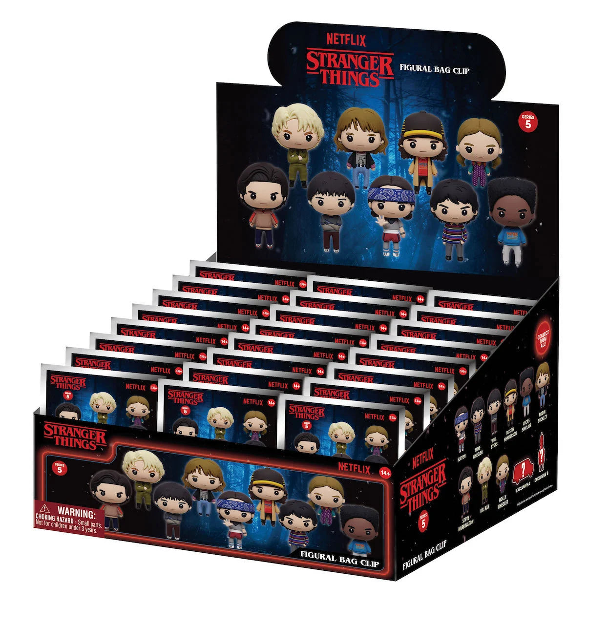 STRANGER THINGS - Series 5 - 3D Foam Bag Clip (Display 24 Pcs)