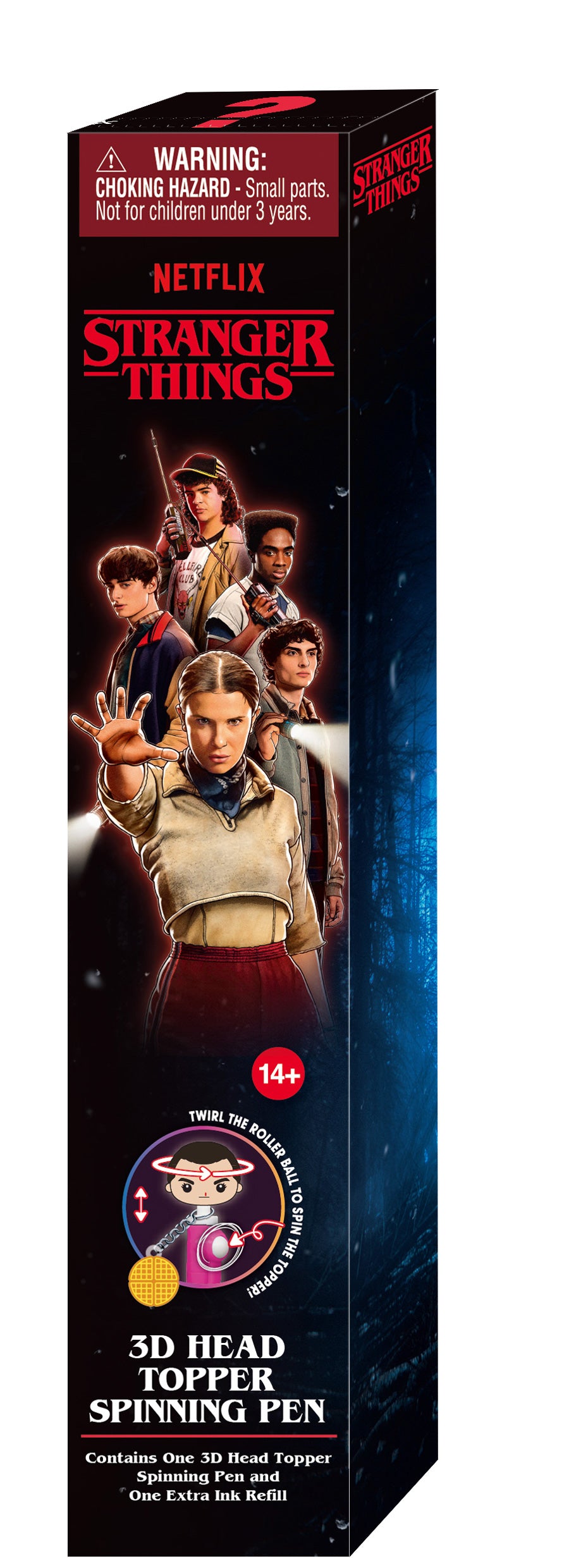STRANGER THINGS - 3D Head Topper Spinning Pen (Display of 12 pieces)