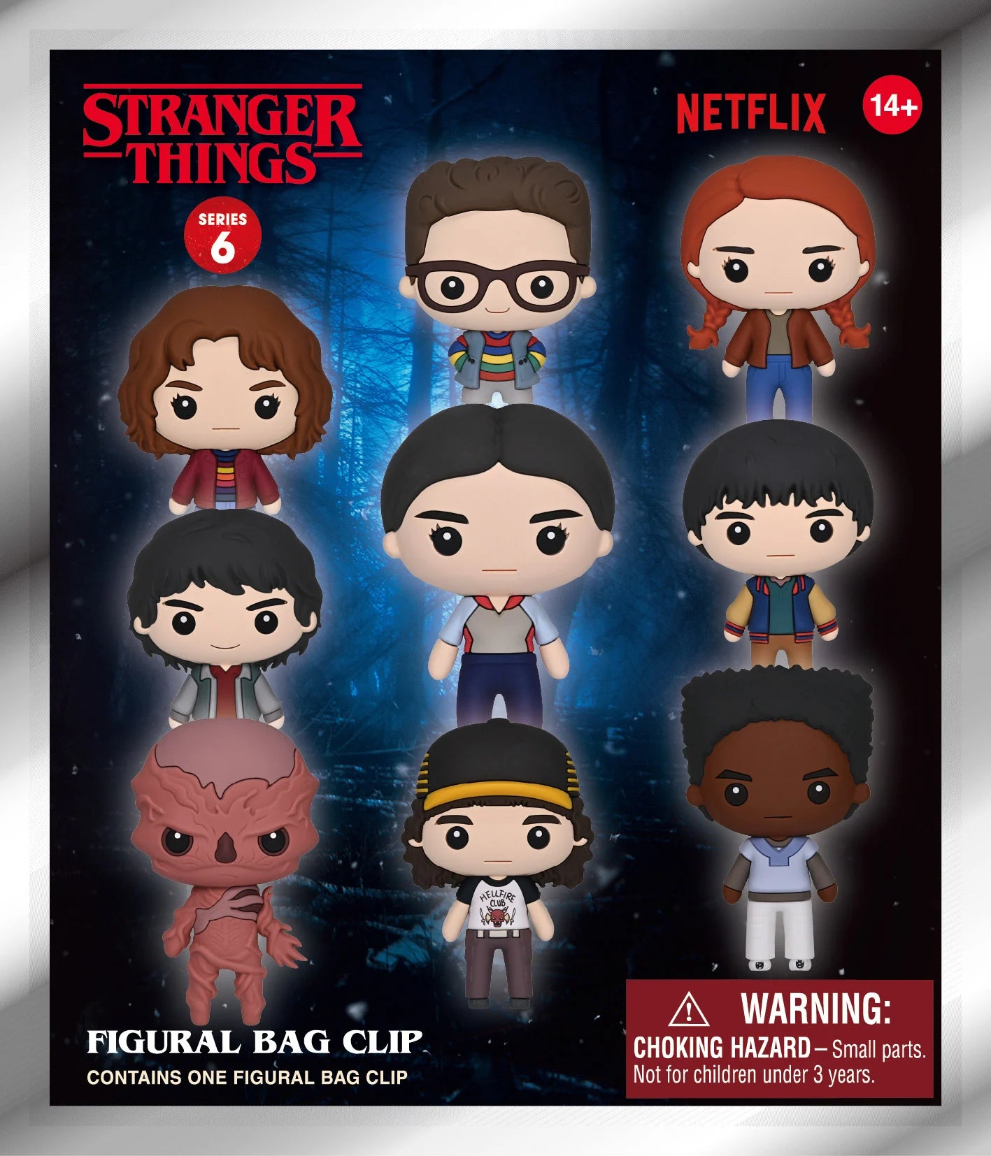 STRANGER THINGS - Series 6 - 3D Foam Bag Clip (Display 24 Pcs)