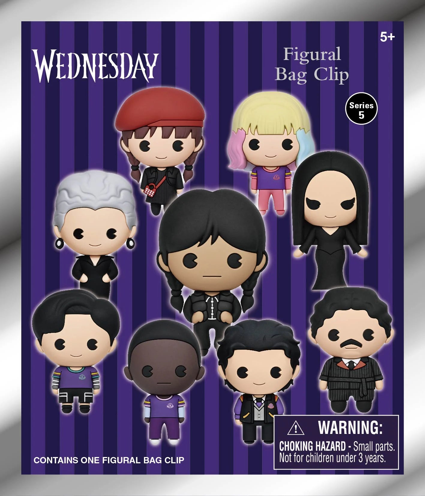 WEDNESDAY - Series 5 - 3D Foam Bag Clip (Display 24 Pcs)