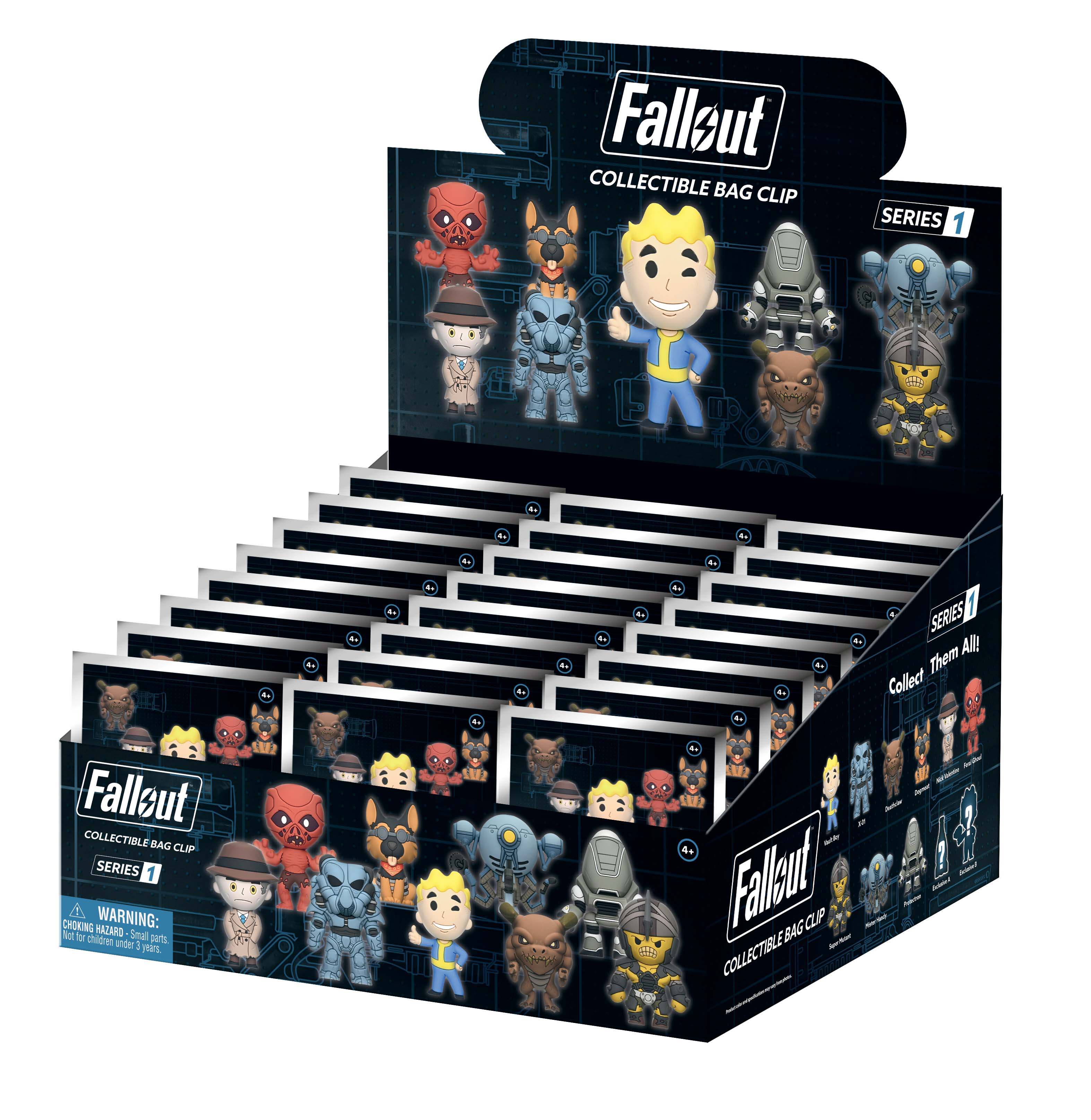 FALLOUT - Series 1 - 3D Foam Bag Clip (Display 24 Pcs)