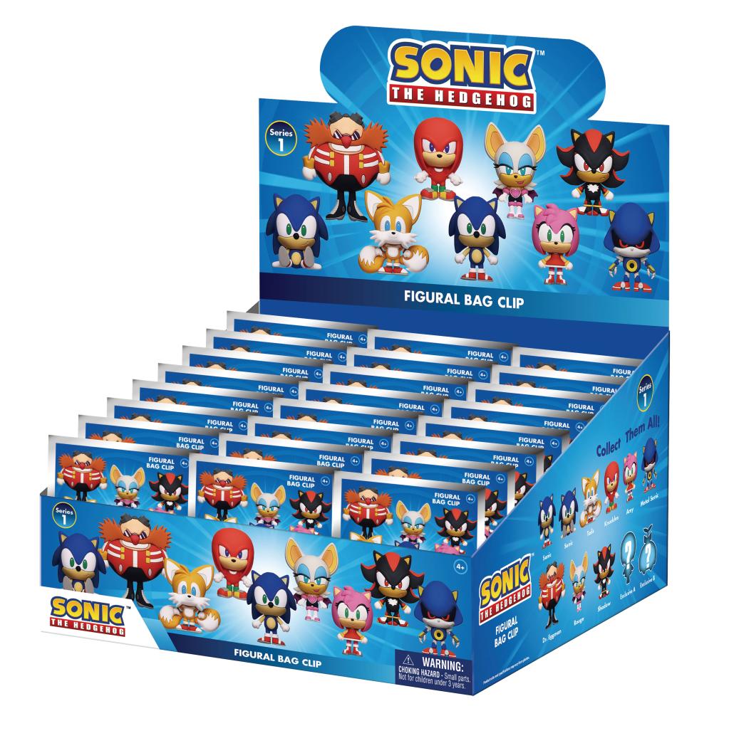 SONIC - Sonic - Charm Bag Clip (Display 24 Pcs)