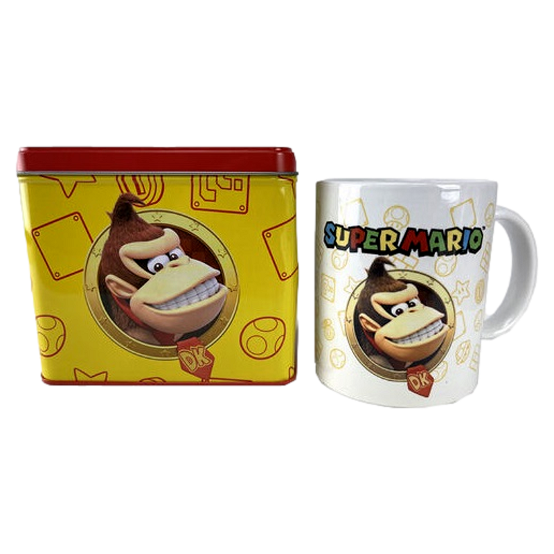 NINTENDO - DONKEY KONG - Metal Bank 12 x 9 x 11cm + Mug