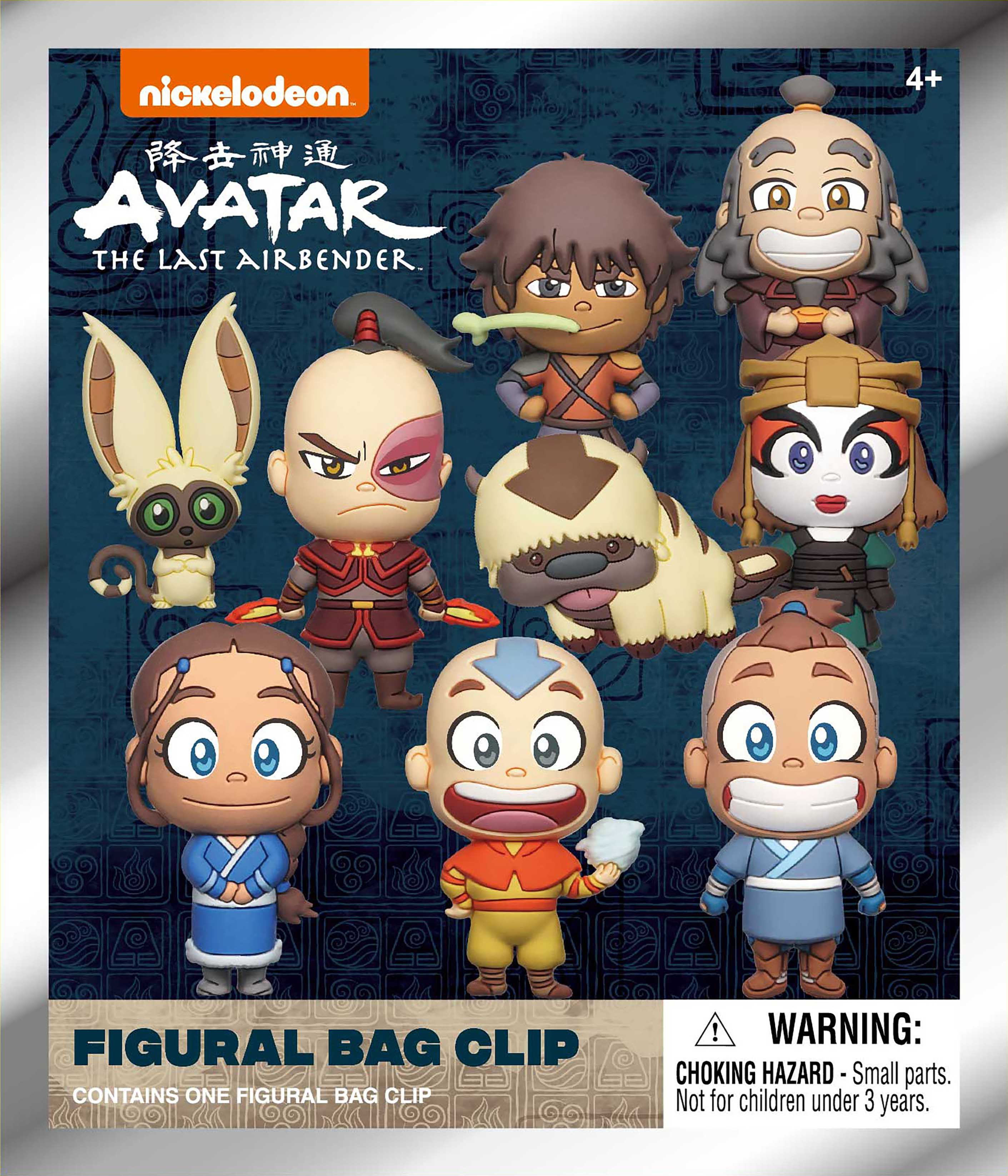 AVATAR LAST AIRBENDER - Series 1 - 3D Foam Bag Clip (Display 24 Pcs)