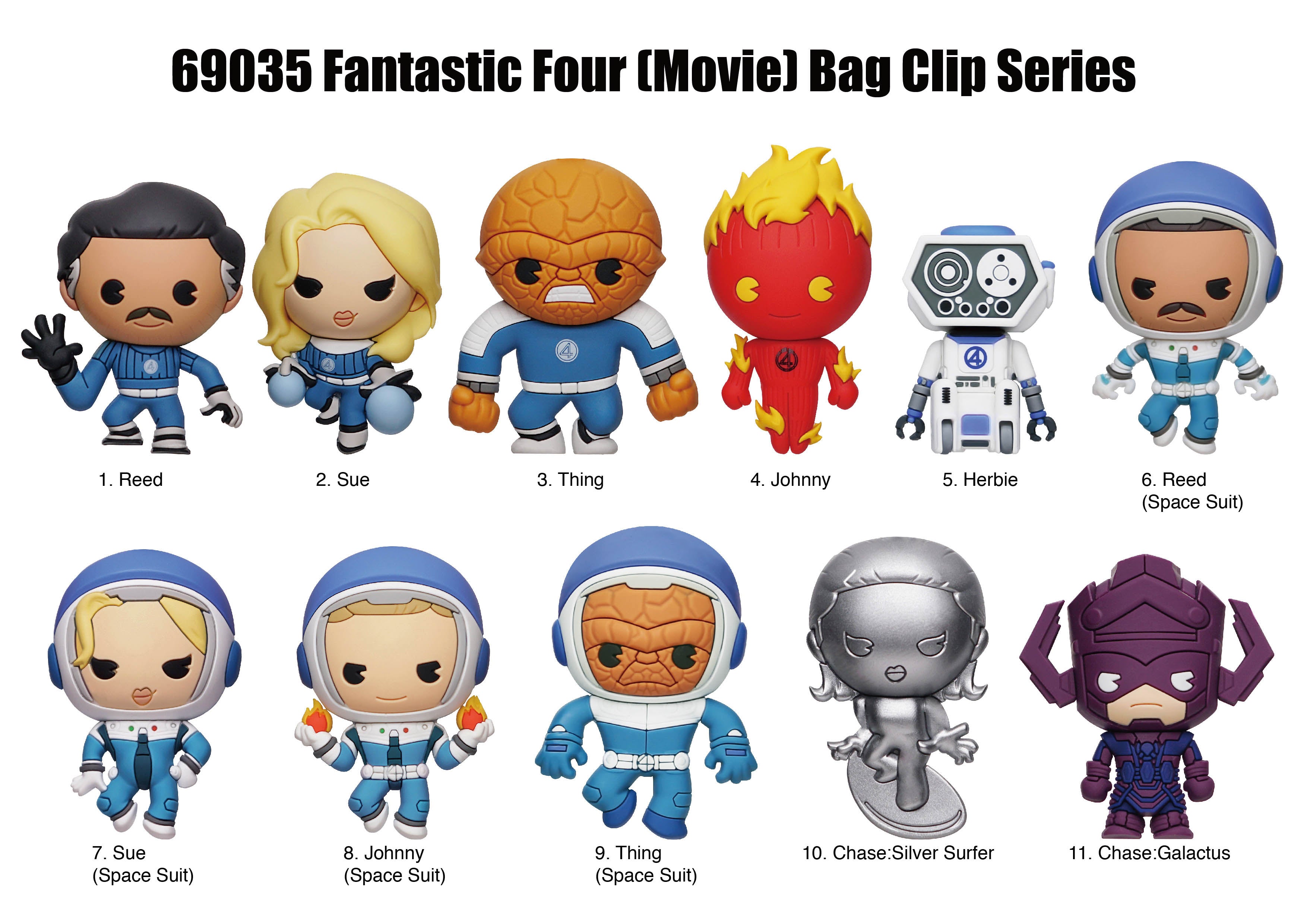 FANTASTIC FOUR - Movie - 3D Foam Bag Clip (Display 24 Pcs)