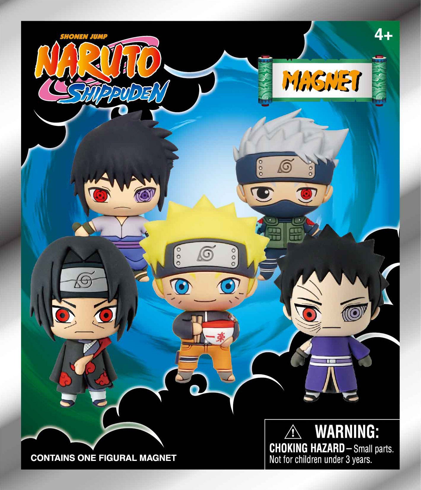 NARUTO - Series 1 - 3D Foam Magnets in blind bags (Display 12 Pcs)