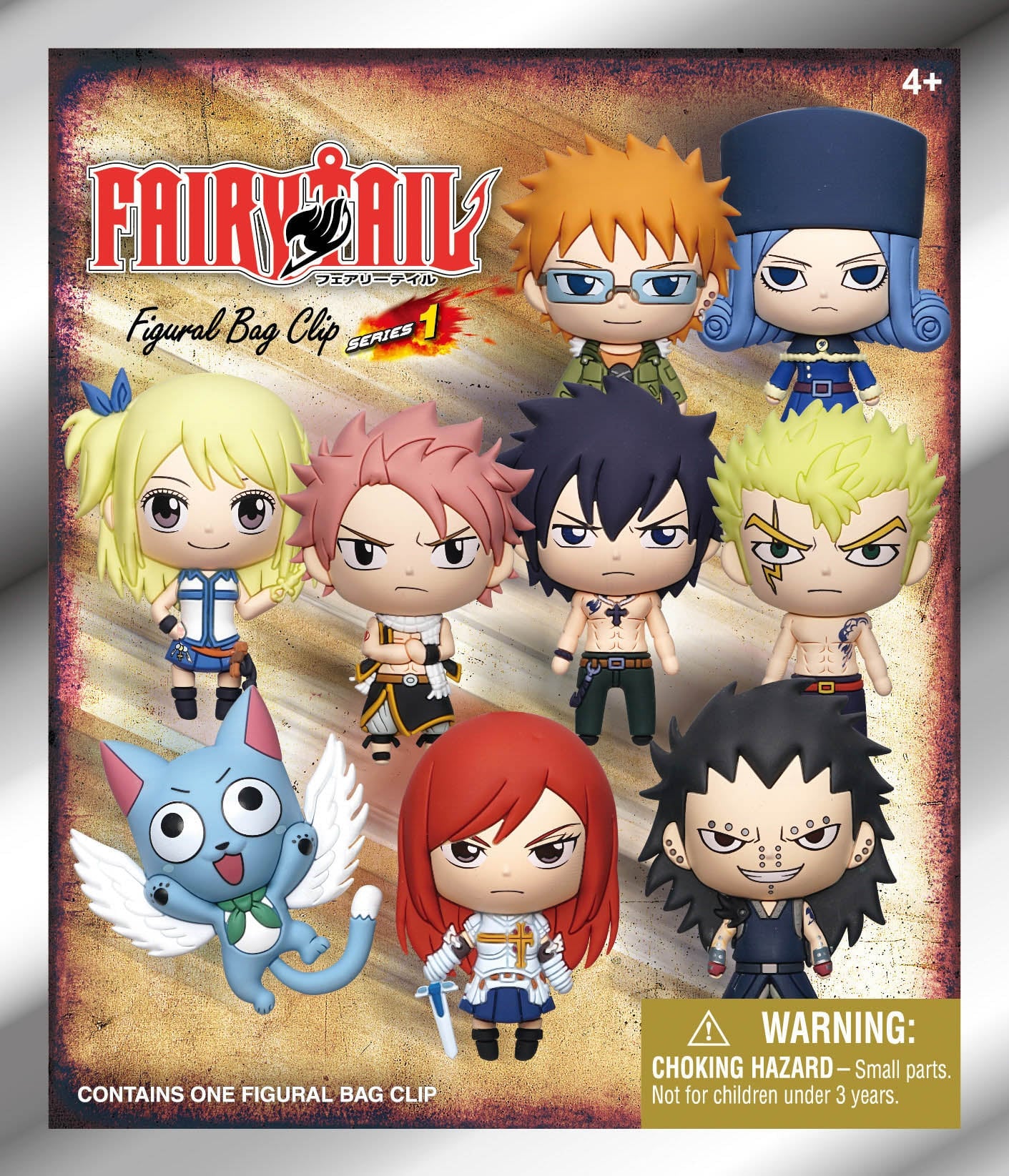 FAIRY TAIL - Series 1 - 3D Foam Bag Clip (Display 24 Pcs)