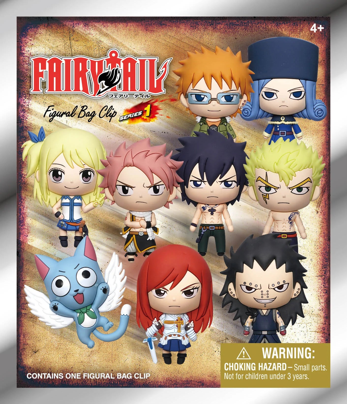 FAIRY TAIL - Series 1 - 3D Foam Bag Clip (Display 24 Pcs)