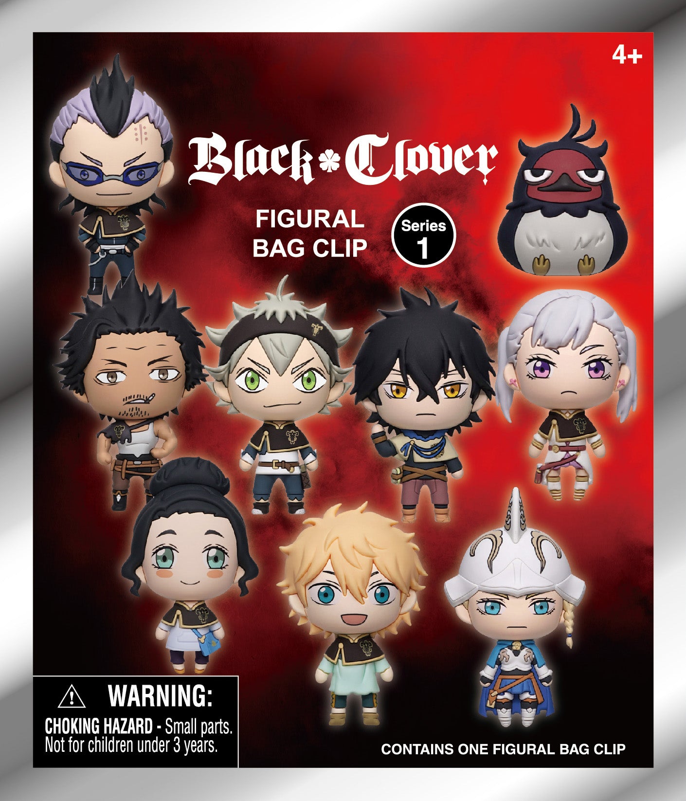 BLACK CLOVER - Series 1 - 3D Foam Bag Clip (Display 24 Pcs)