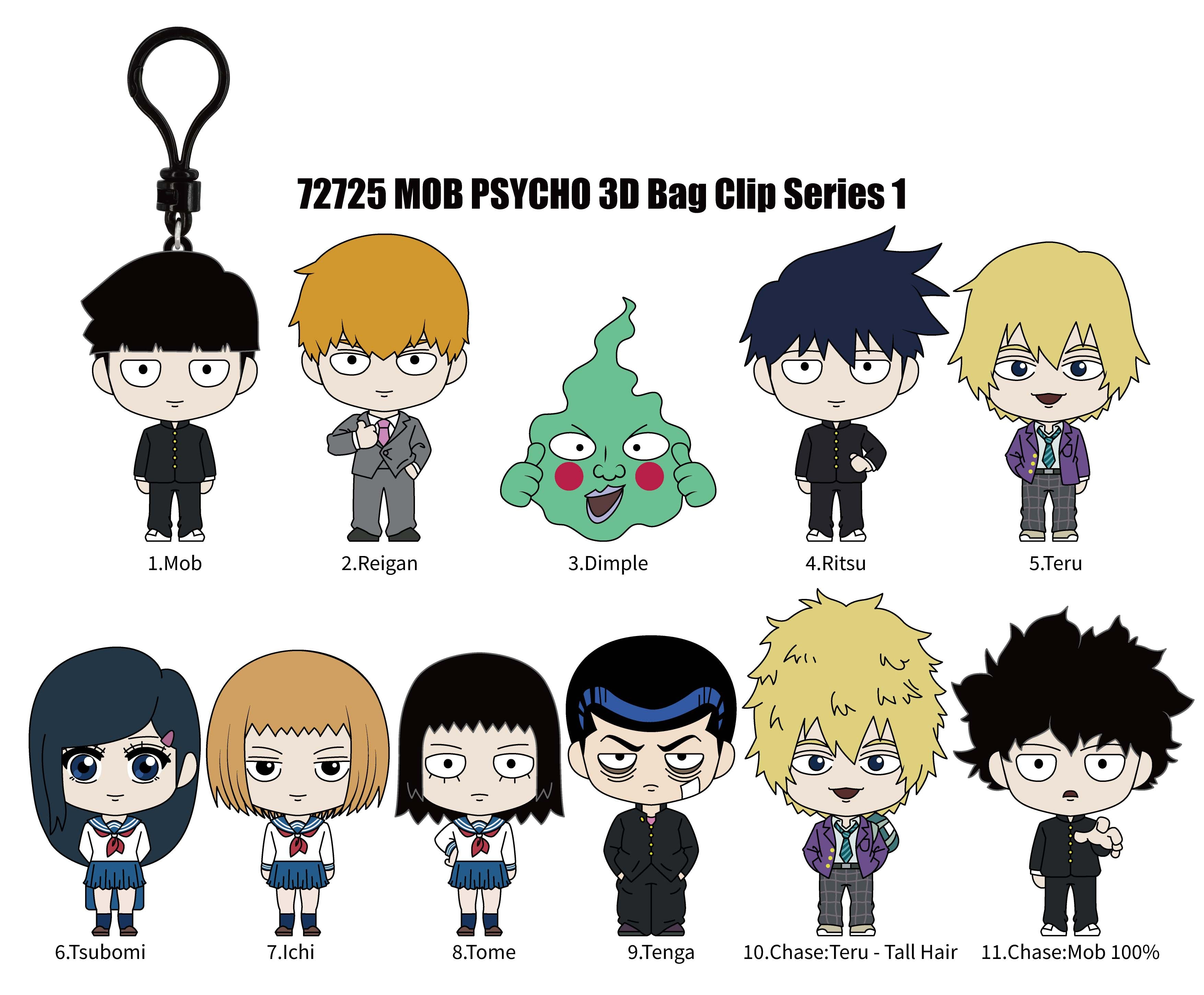 MOB 100 - Series 1 - 3D Foam Bag Clip (Display 24 Pcs)