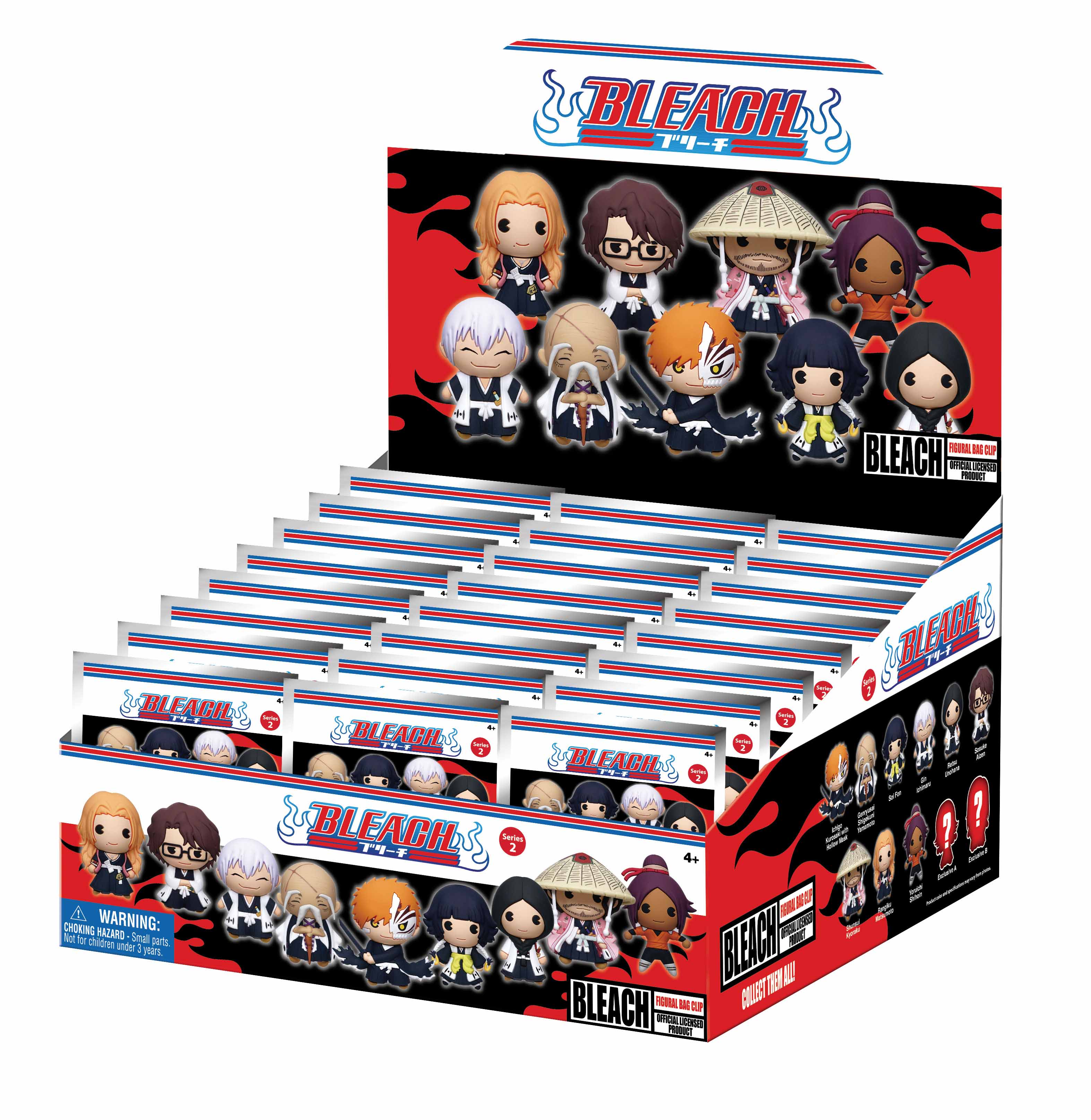 BLEACH - Series 2 - 3D Foam Bag Clip (Display 24 Pcs)