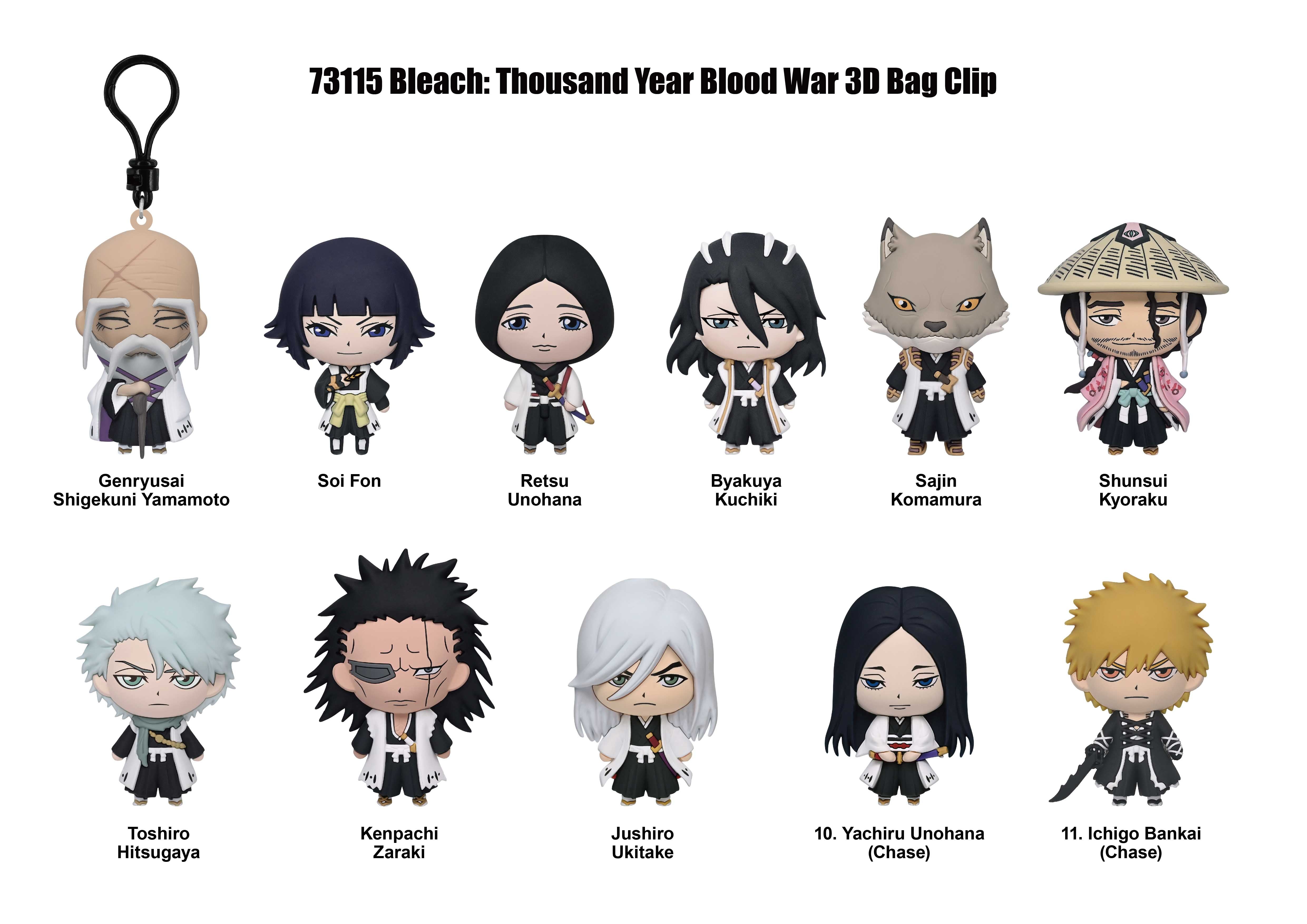 BLEACH TYBW - Series 2 - 3D Foam Bag Clip (Display 24 Pcs)