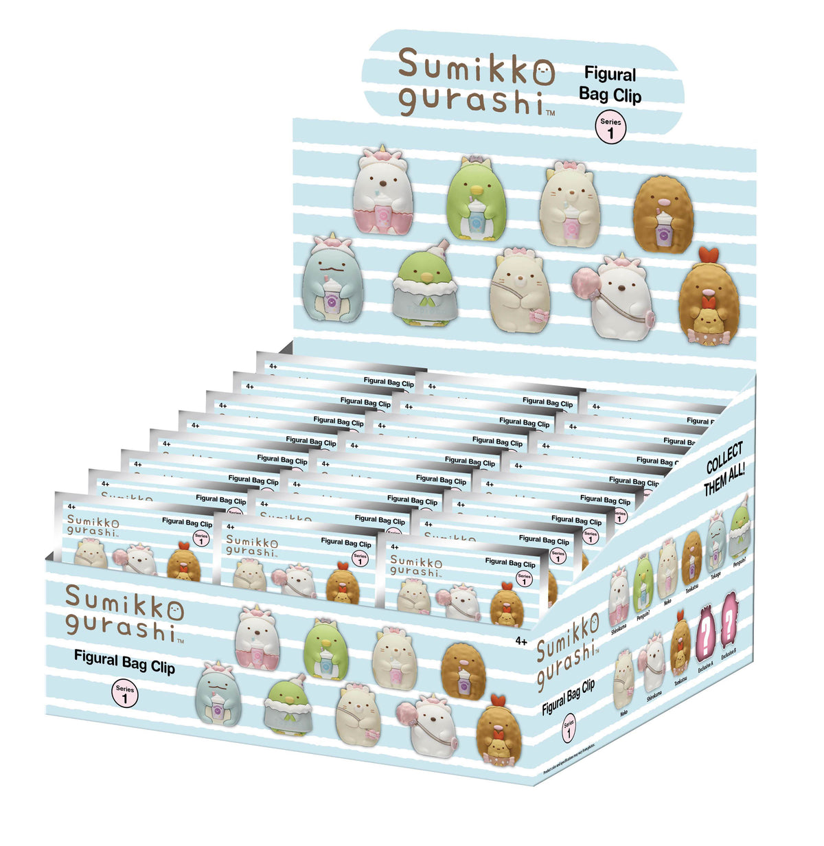 SUMIKKO GURASHI - Series 1 - 3D Foam Bag Clip (Display 24 Pcs)