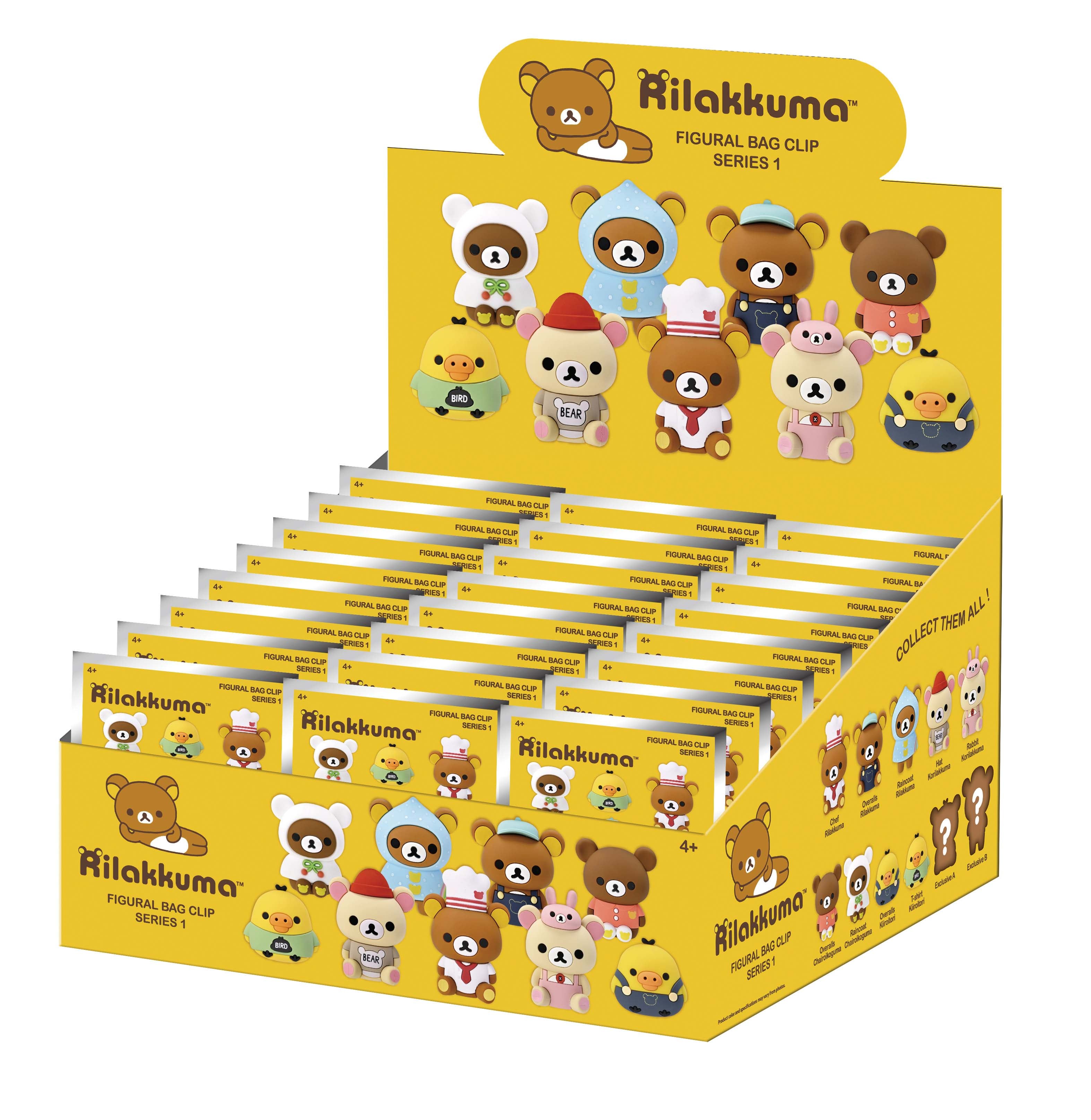 RILAKKUMA - Series 1 - 3D Foam Bag Clip (Display 24 Pcs)